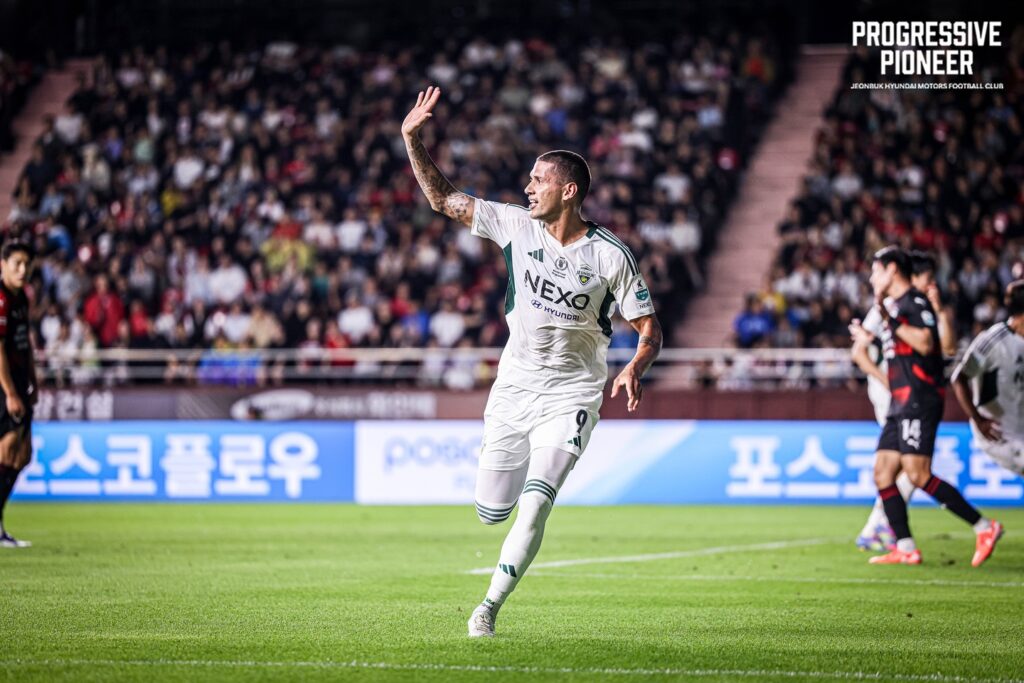 攻進追平球後人消失！全北現代外援跑去上廁所　僅花30秒仍吞黃牌