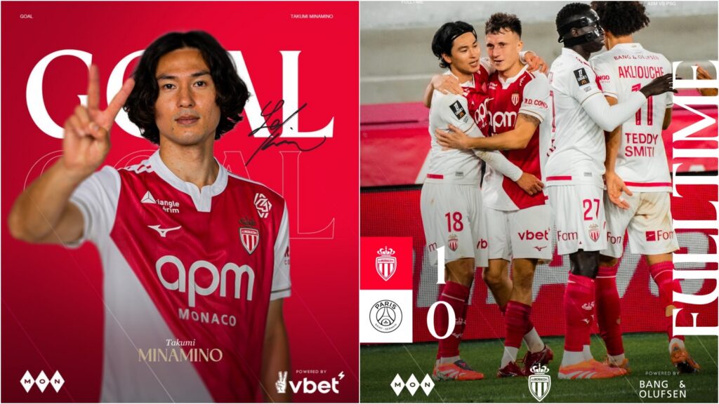 南野拓實一腳擊沈大巴黎! PSG遭摩納哥狙擊仍勉強守住法甲龍頭 南野拓實一腳擊沈大巴黎! PSG遭摩納哥狙擊仍勉強守住法甲龍頭