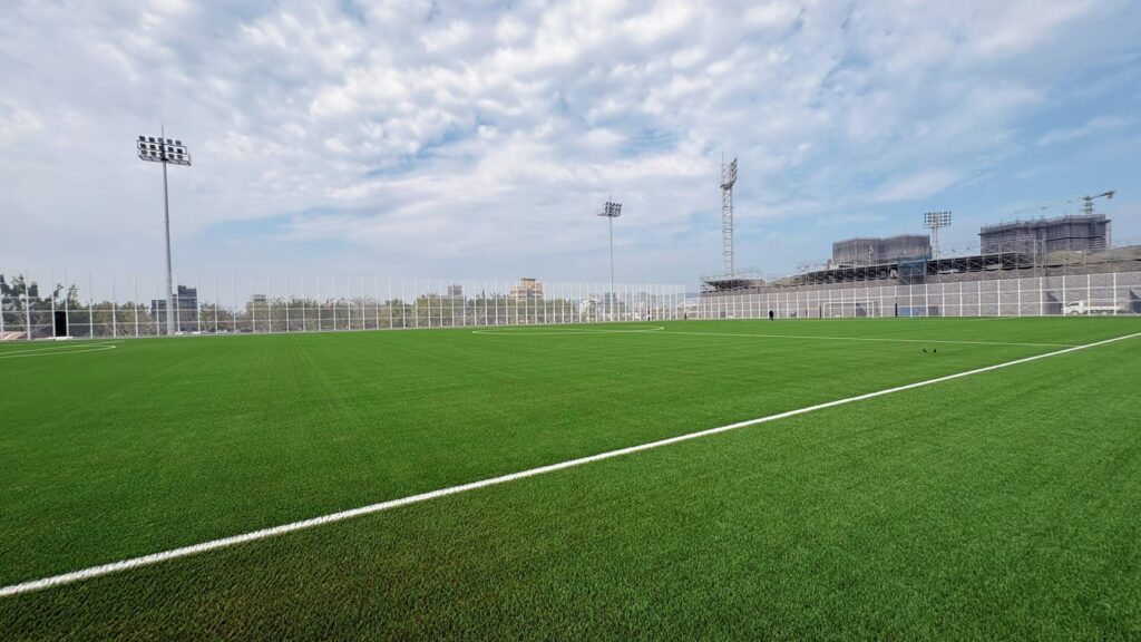 FIFA檢測台中國際足球園區副場人工草皮 全區預計7月底完工、明年上半年啟用 FIFA檢測台中國際足球園區副場人工草皮 全區預計7月底完工、明年上半年啟用