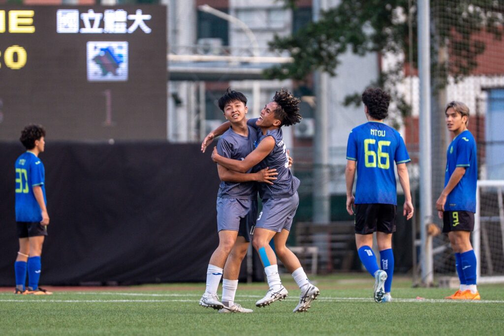 大專足聯／踢進生涯首顆致勝球！　國體余政諺謙稱團隊功勞：是大家努力的結果