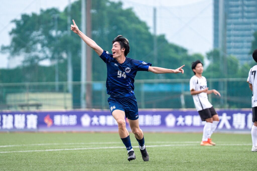 大專足聯／小大一建功！黃盛豪大專首顆進球　助銘傳奪男一級擊季軍