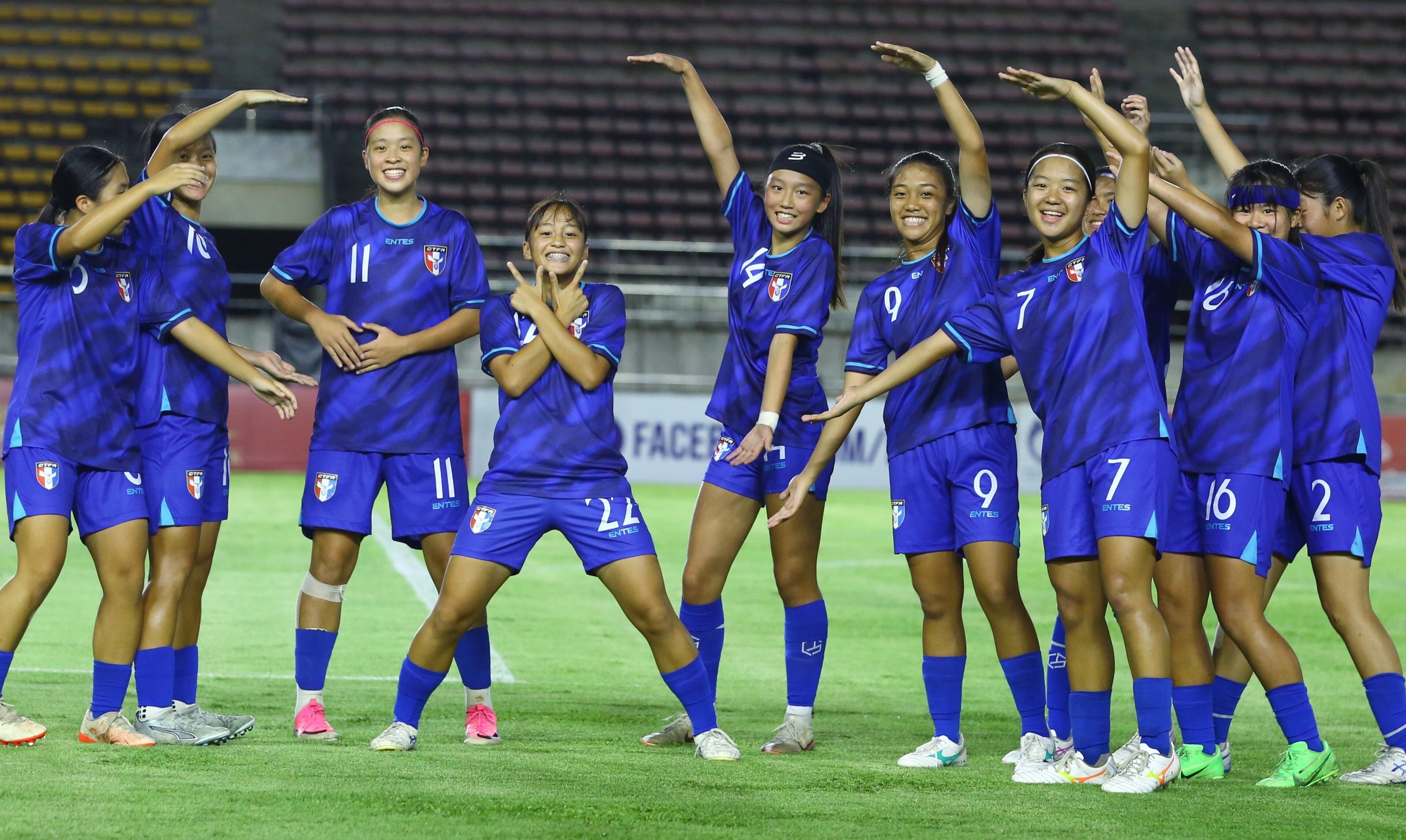 U17女足亞洲盃資格賽、張羽忻狂轟6球　中華隊12比0痛宰柬埔寨